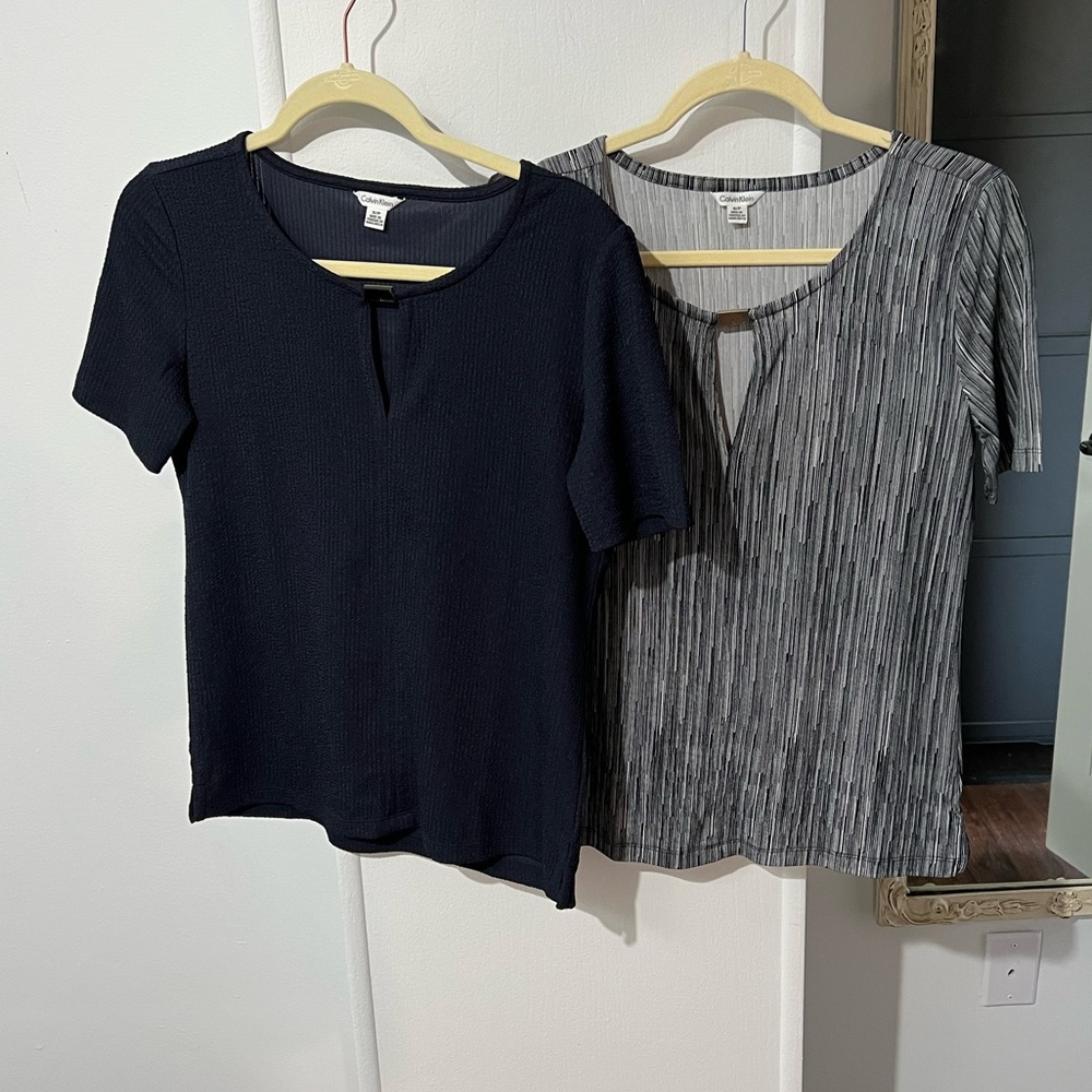 Calvin Klein tops size S.